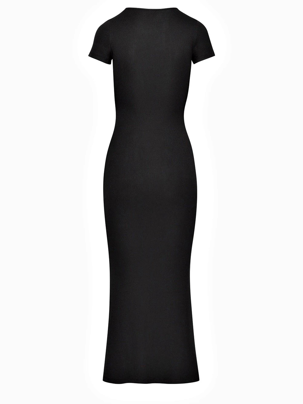 Aritzia Babaton Contour Ruched Midi Dress Ribbed Black size: Medium (brand new)